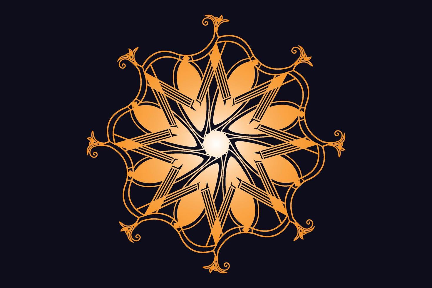 Luxury Golden Royal Mandala Design Vector for Background. Golden mandala design. Islamic background design