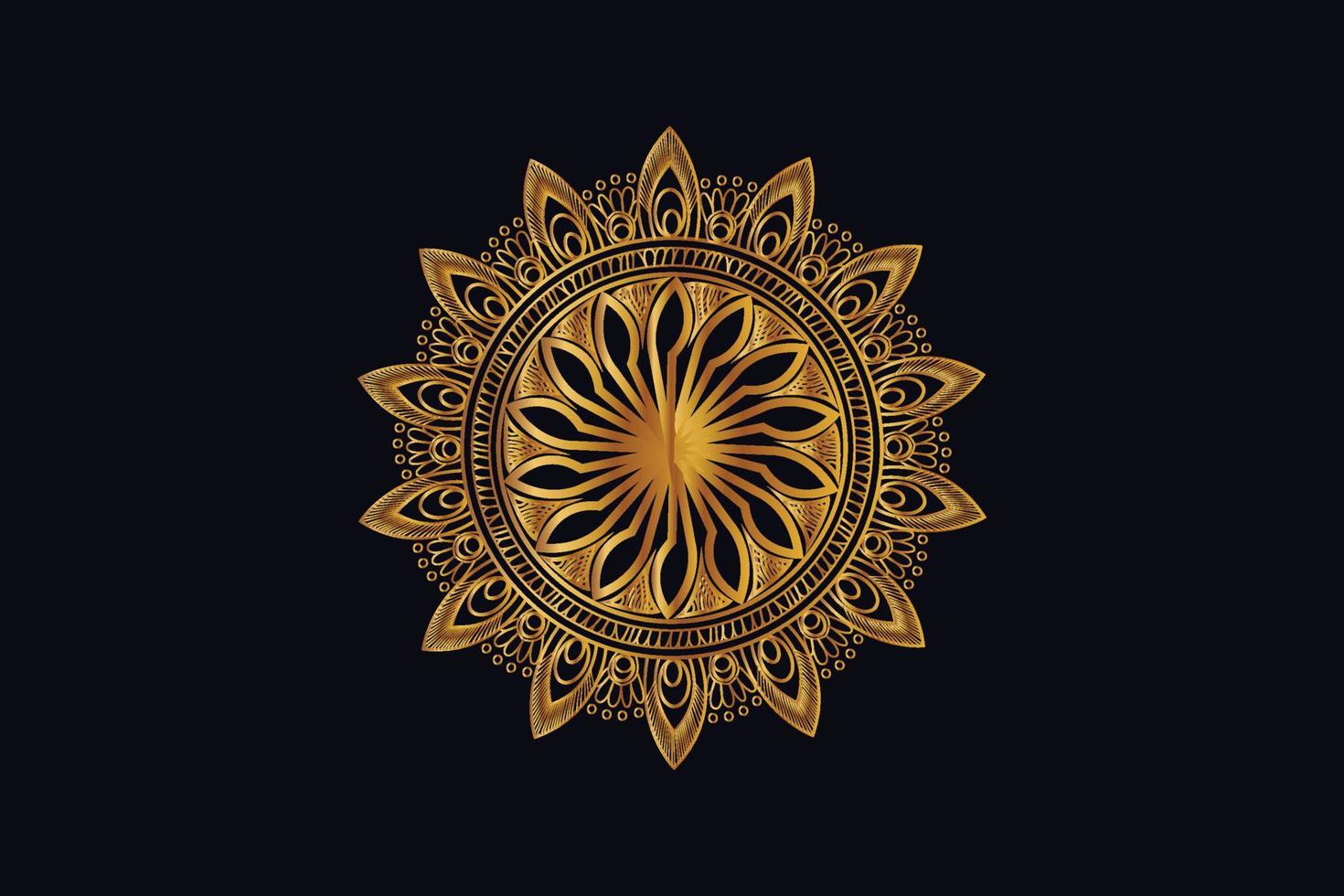 Luxury Golden Royal Mandala Design Vector for Background. Golden mandala design. Islamic background design