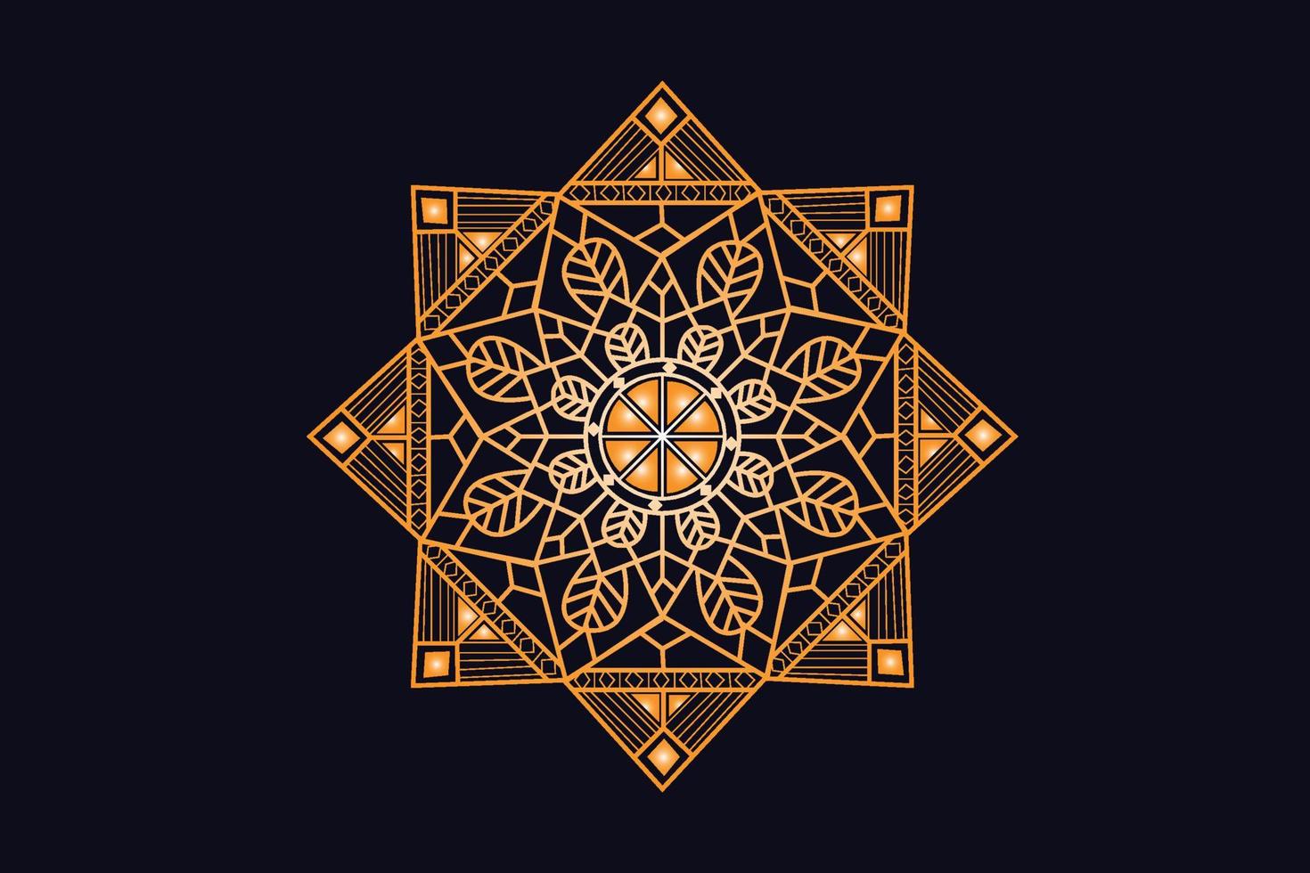 Luxury Golden Royal Mandala Design Vector for Background. Golden mandala design. Islamic background design