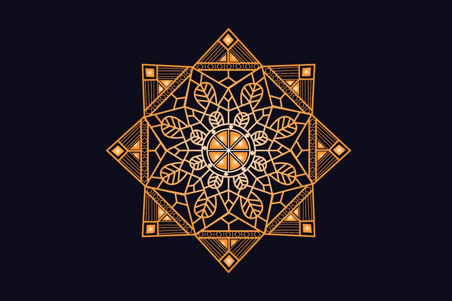 lujo dorado real mandala diseño vector para antecedentes. dorado mandala diseño. islámico antecedentes diseño