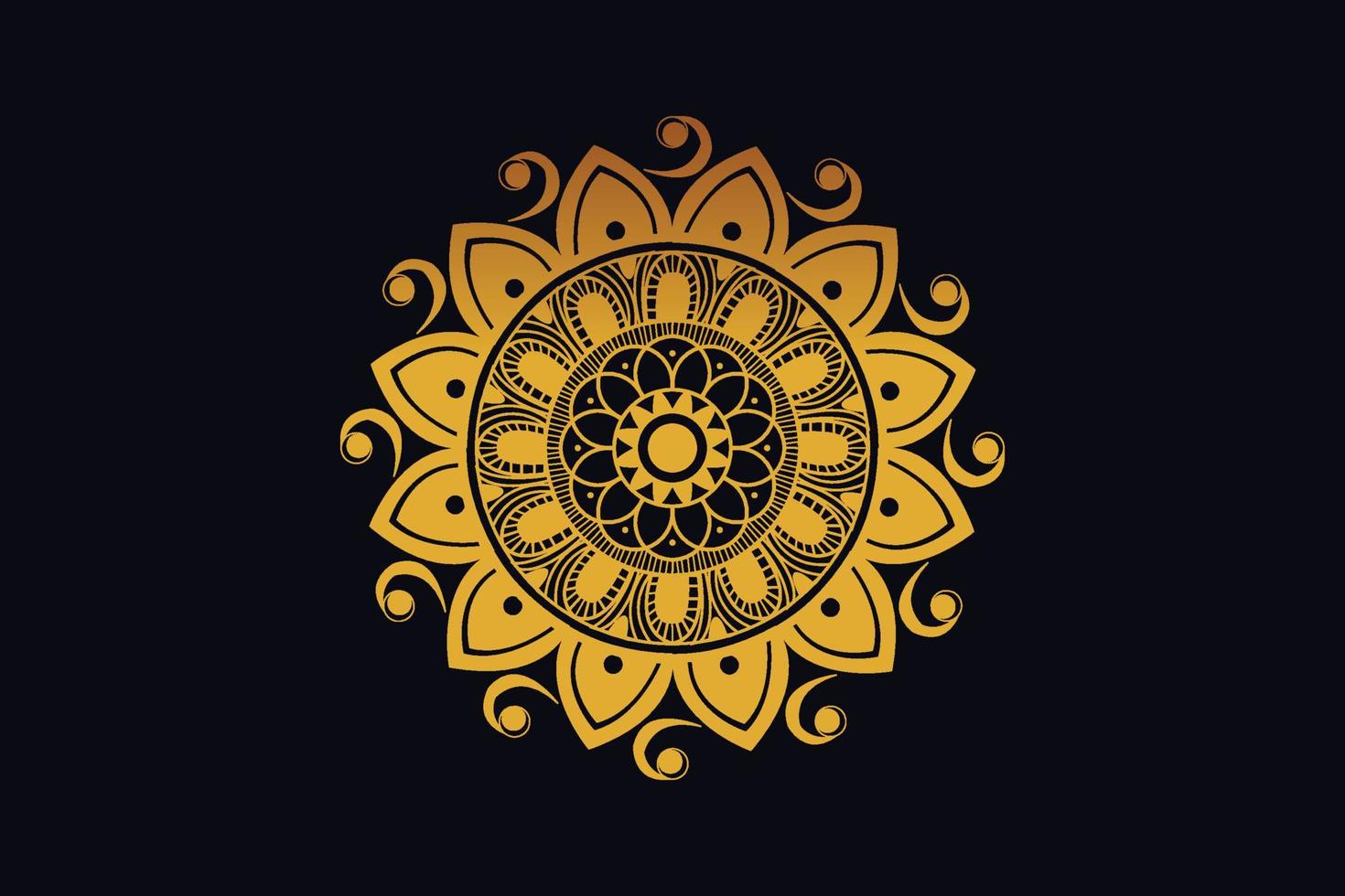 lujo dorado real mandala diseño vector para antecedentes. dorado mandala diseño. islámico antecedentes diseño