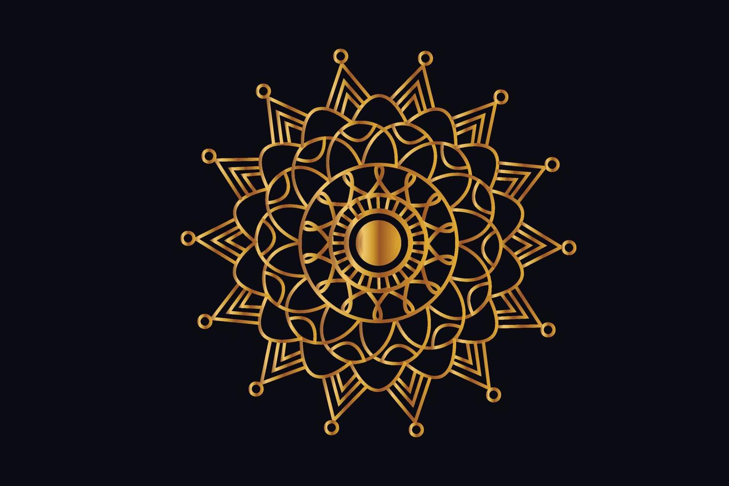 Luxury Golden Royal Mandala Design Vector for Background. Golden mandala design. Islamic background design
