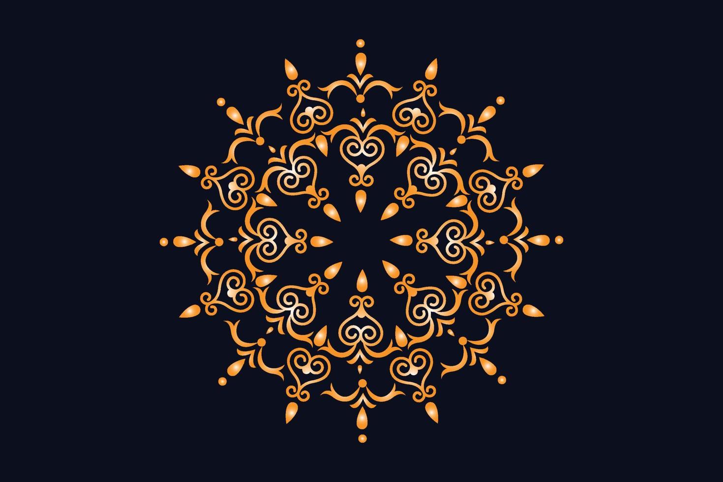 Luxury Golden Royal Mandala Design Vector for Background. Golden mandala design. Islamic background design