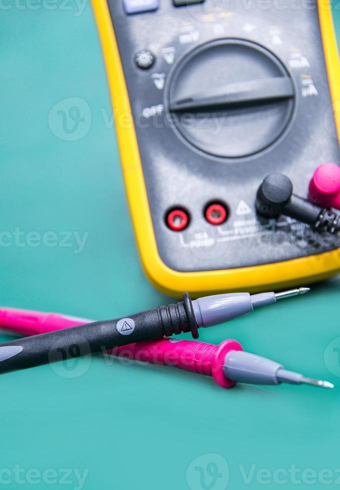 Digital multimeter on ESD table photo