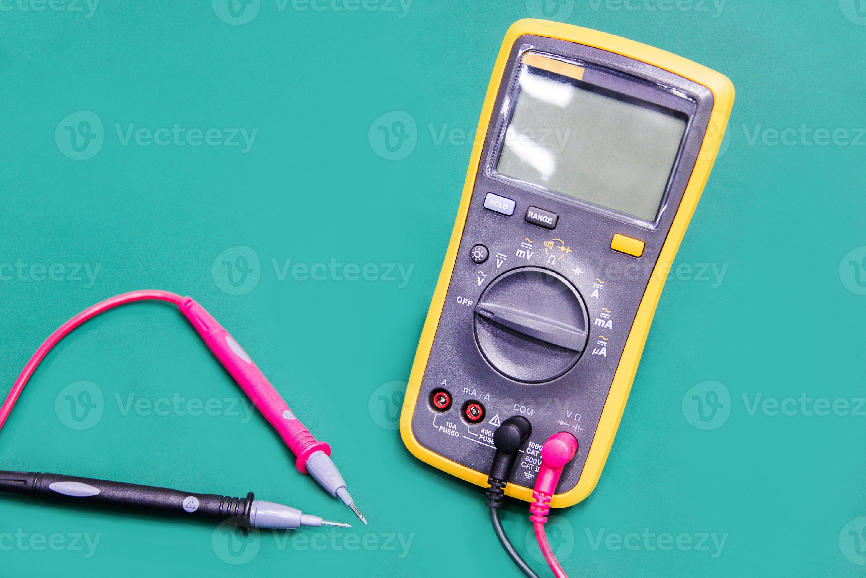 Digital multimeter on ESD table 21887740 Stock Photo at Vecteezy