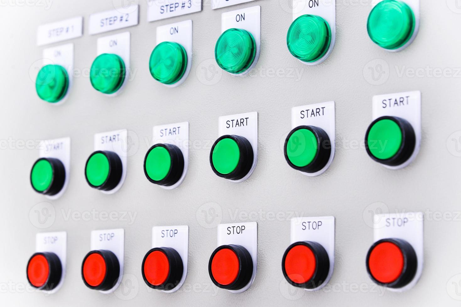 The electric box contains buttons and display of the system status photo