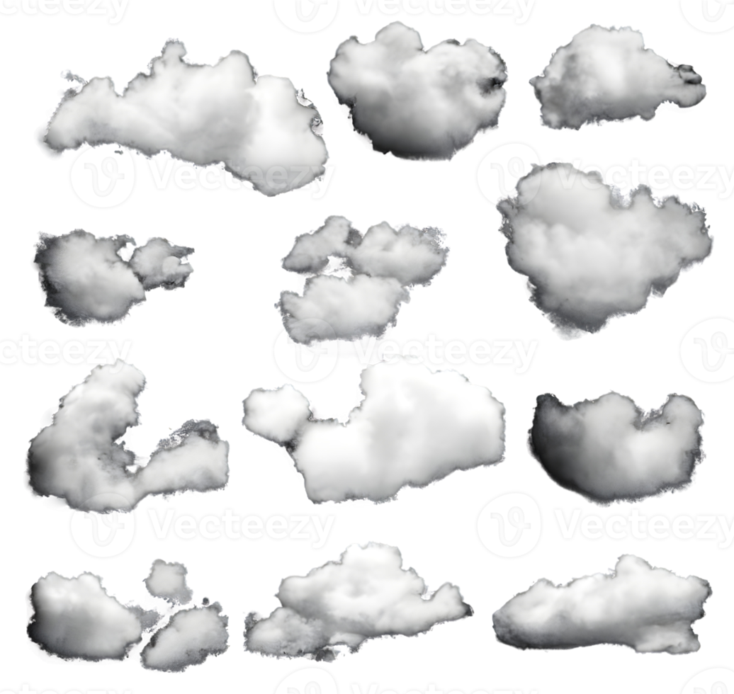 set of clouds. png