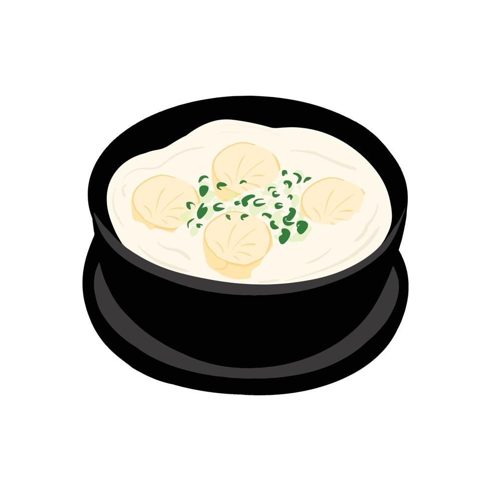 Vector hand-drawn flat design Dimsum illustration