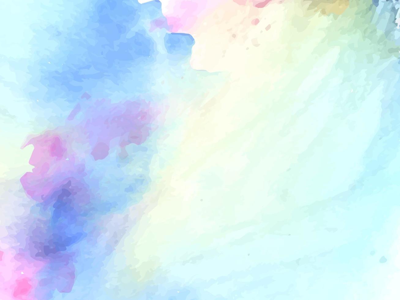 Elegant soft colorful watercolor texture design background vector