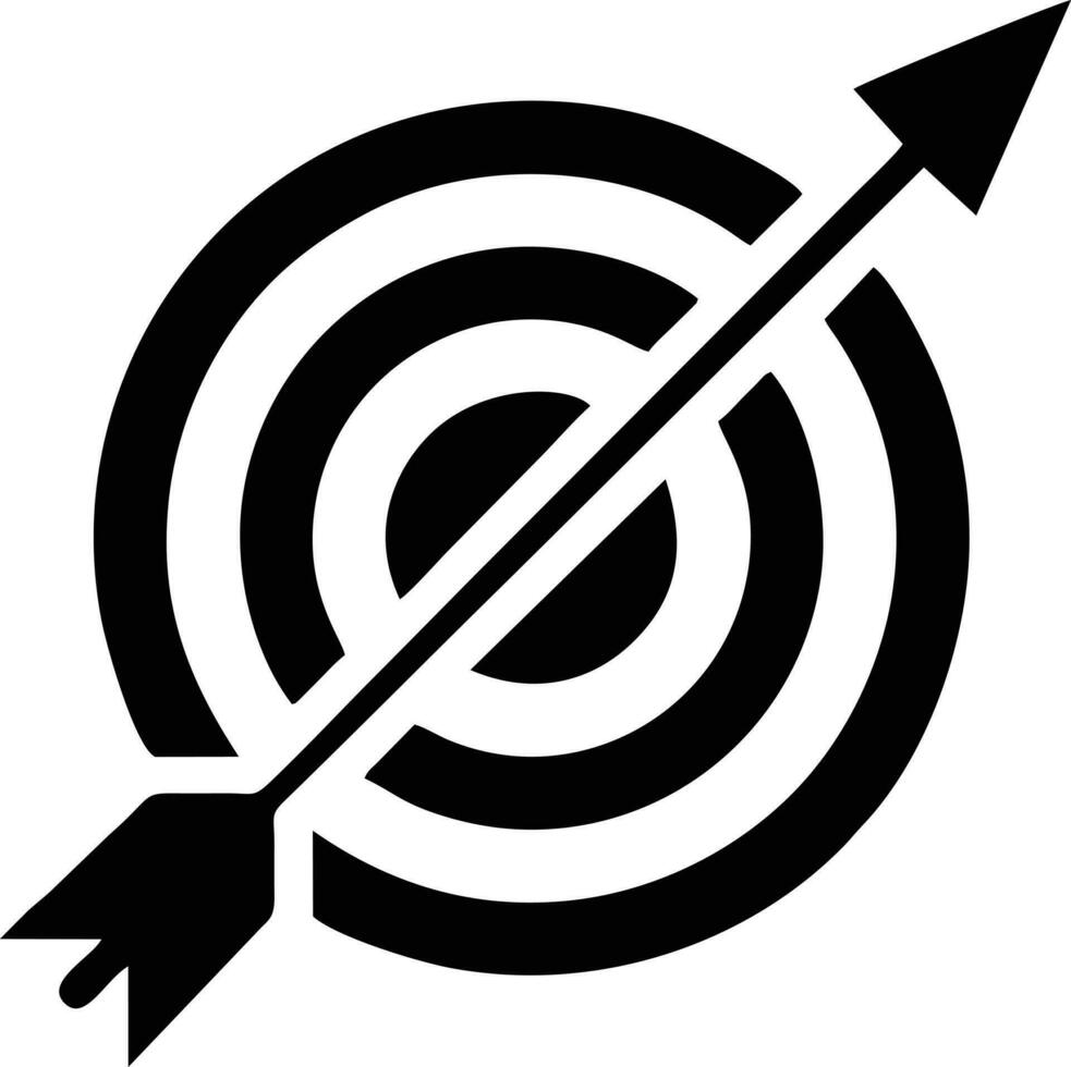 Target focus icon symbol design image, illustration of the success goal icon concept. EPS 10 vector