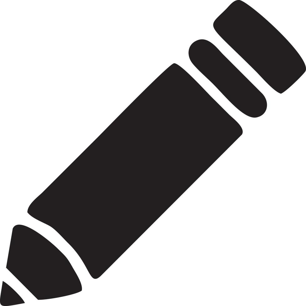 writing pen icon symbol in white background. Illustration of the sign pencil symbol vector image. EPS 10.