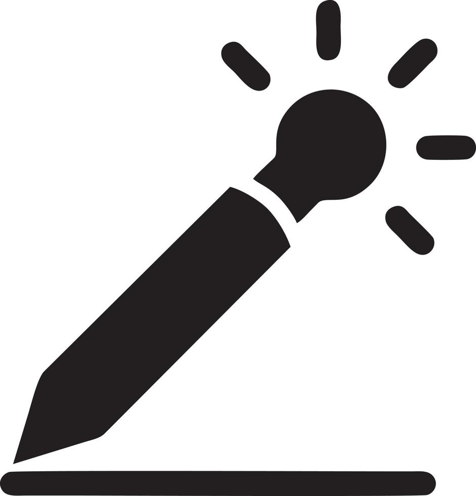 writing pen icon symbol in white background. Illustration of the sign pencil symbol vector image. EPS 10.