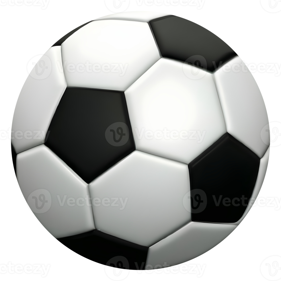 3d soccer ball or football. png