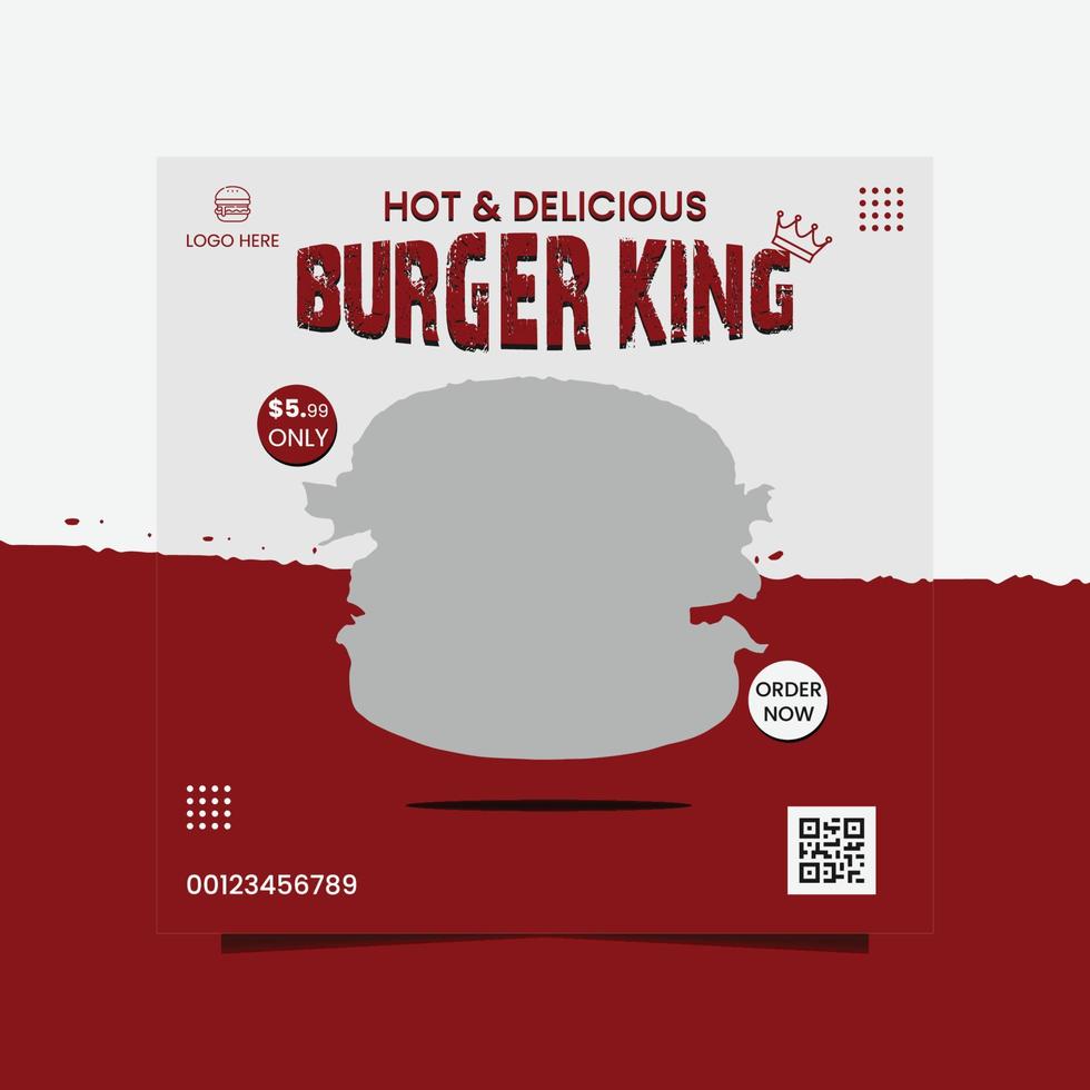 burger king flyer vector