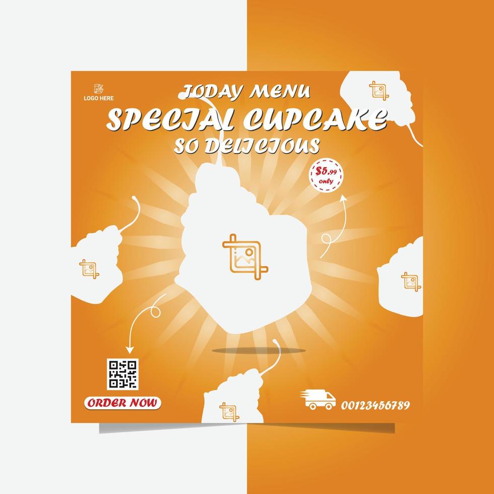 special bakery food flyer vector