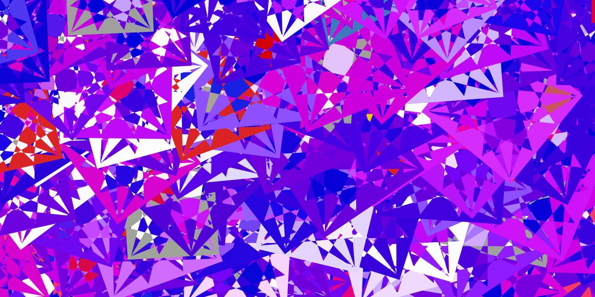 Light Blue, Red vector background with triangles.