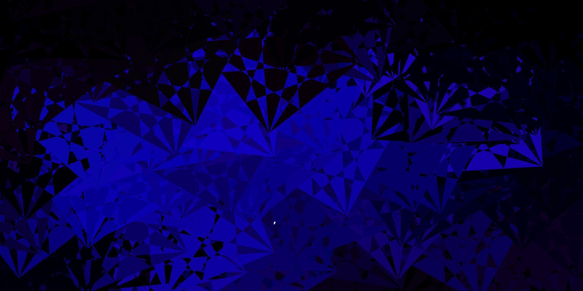 Dark Blue, Red vector backdrop with chaotic shapes.