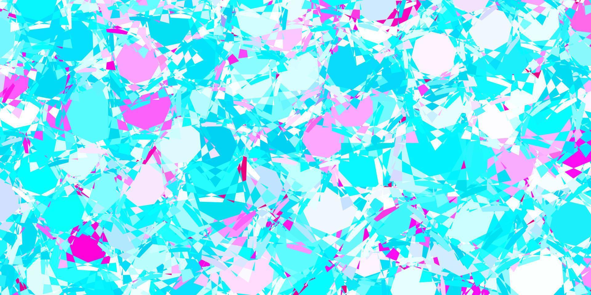 Light Blue, Red vector texture with random triangles.