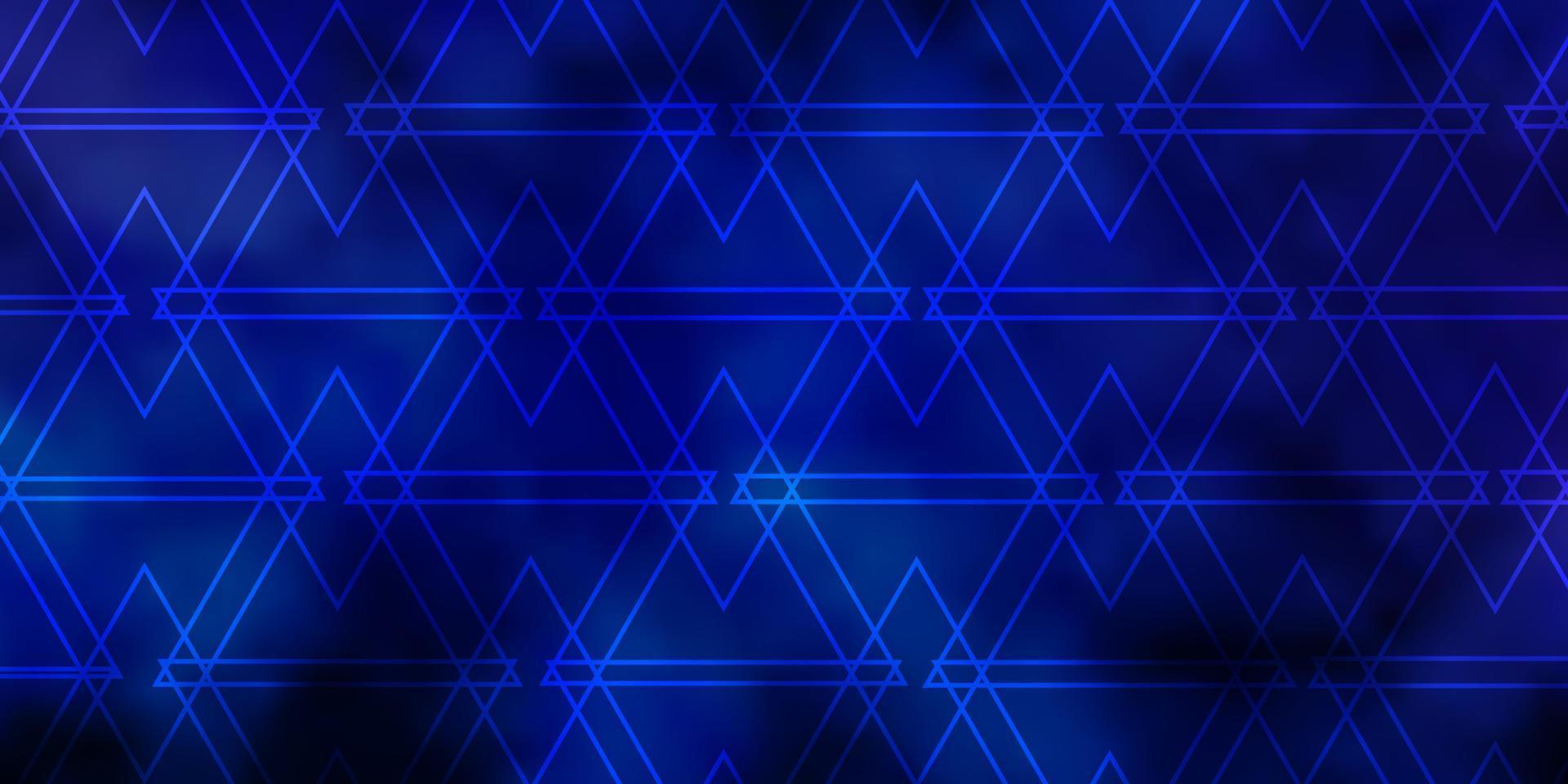 Dark Pink, Blue vector backdrop with lines, triangles.