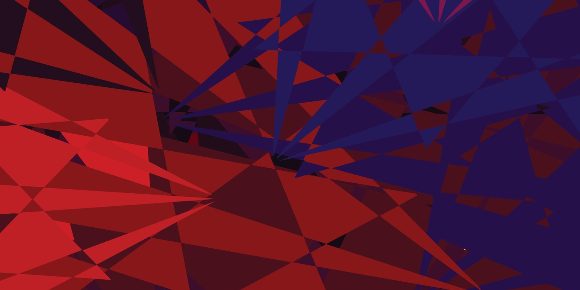 Dark Blue, Red vector background with random forms.