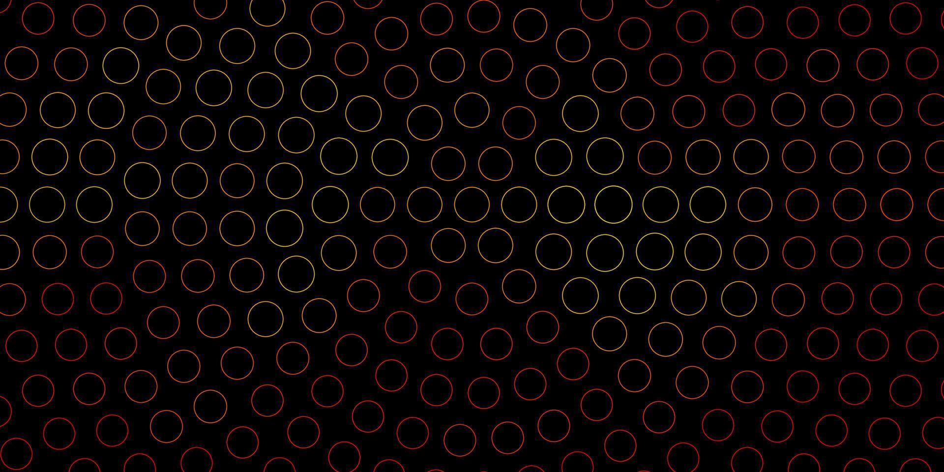 Dark Orange vector backdrop with dots.