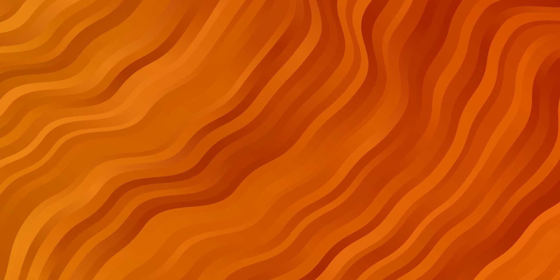 Light Orange vector pattern with wry lines.