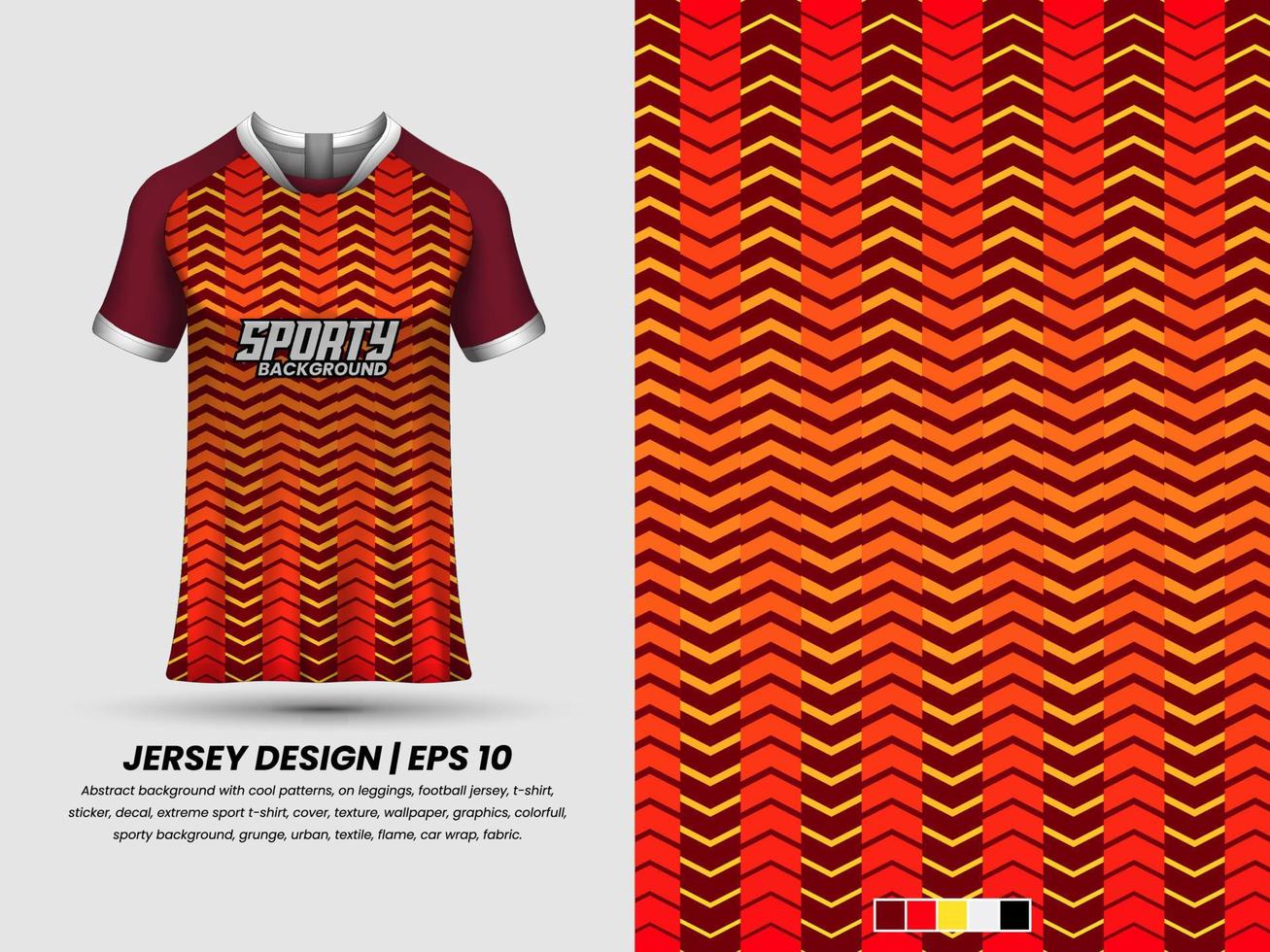 Apllication pattern to jersey, ready to print, sublimation design vector