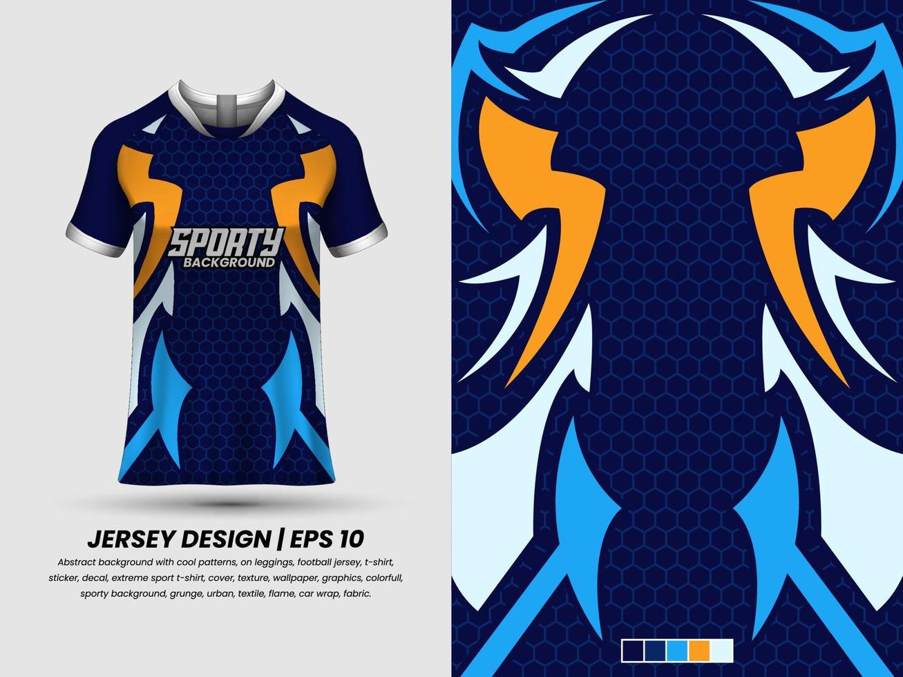 Apllication pattern to jersey, ready to print, sublimation design vector