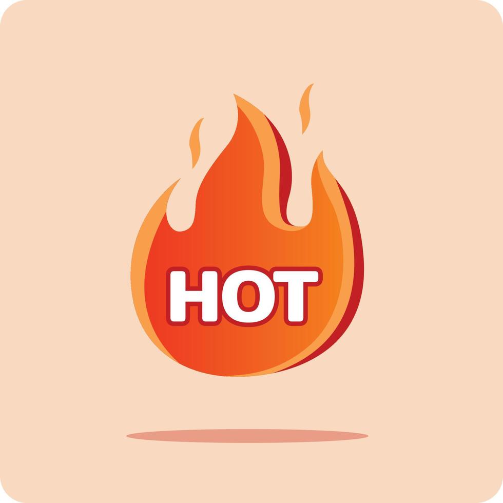 caliente rebaja precio etiquetas modelo diseños con fuego. vector