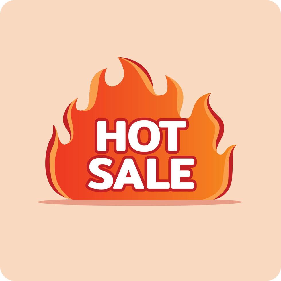 Hot sale price labels template designs with flame. vector