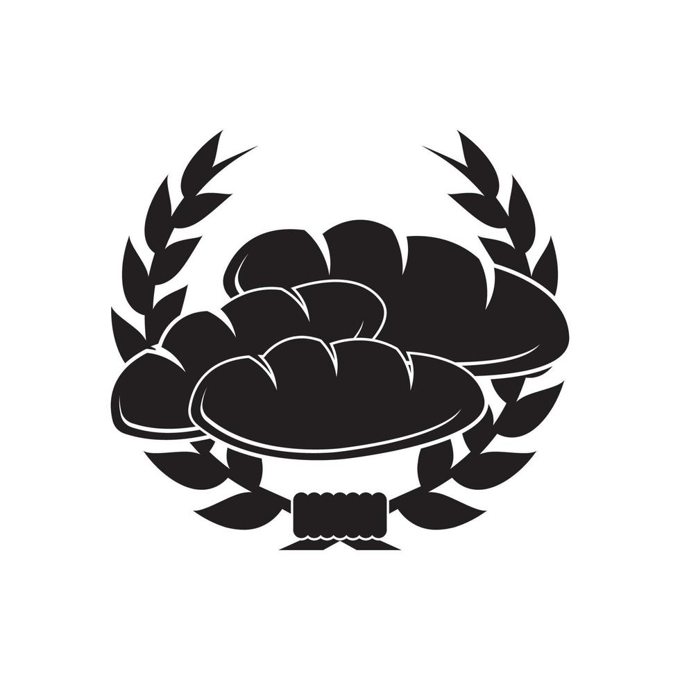 Bakery shop logo icon symbol ,illustration design template. vector
