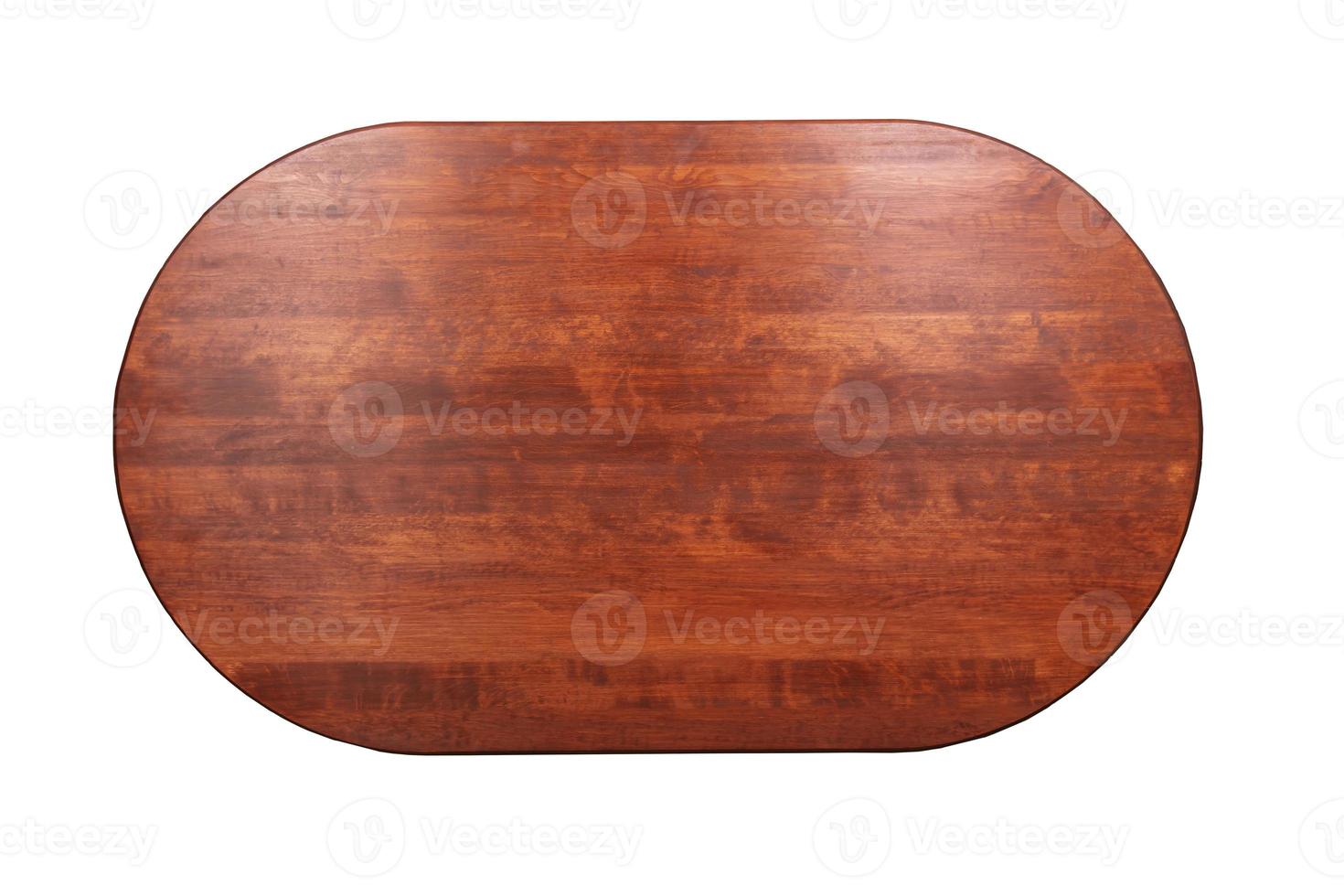 Oval wooden frame on a white background. photo