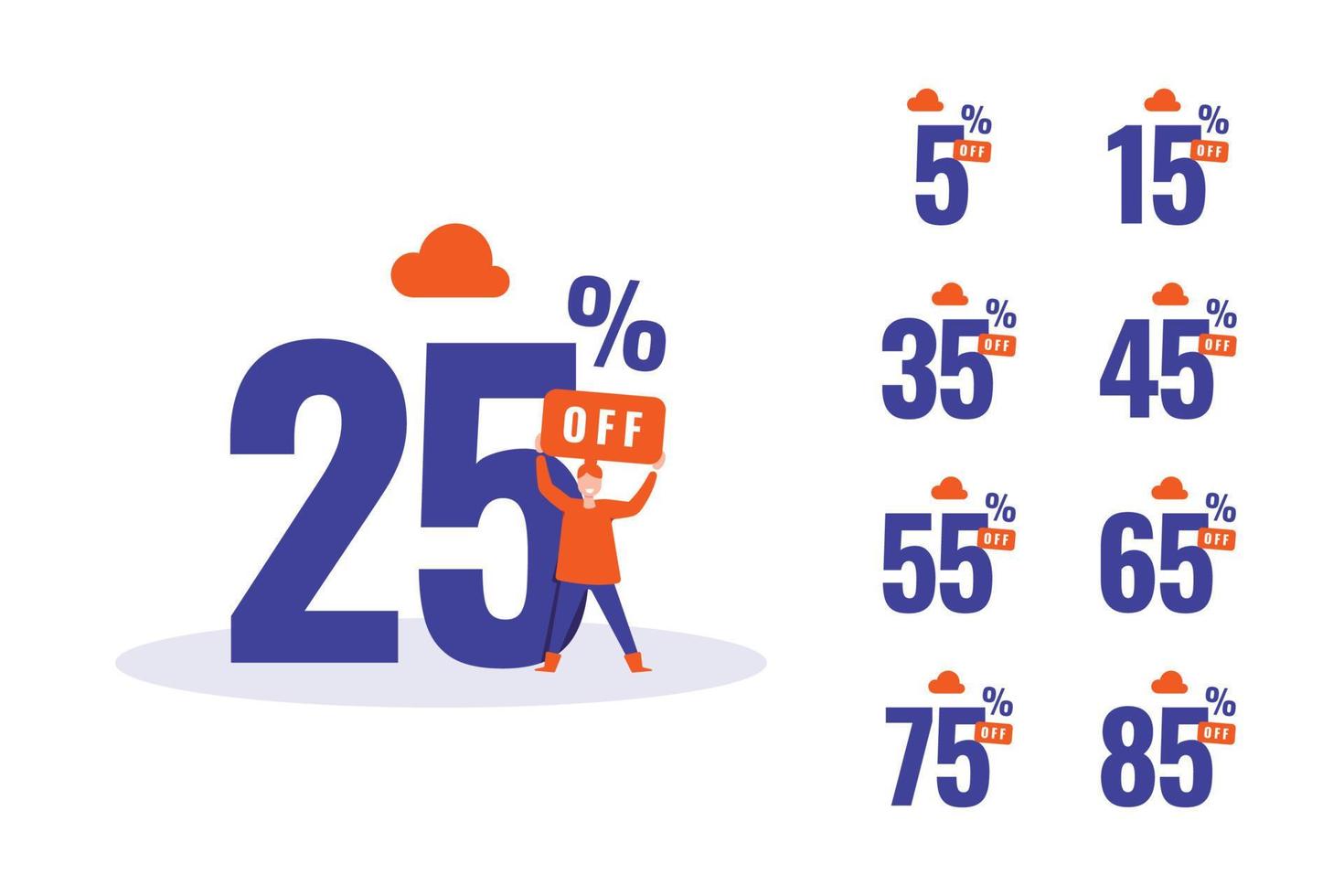 Illustration Special Sale Set Design vector