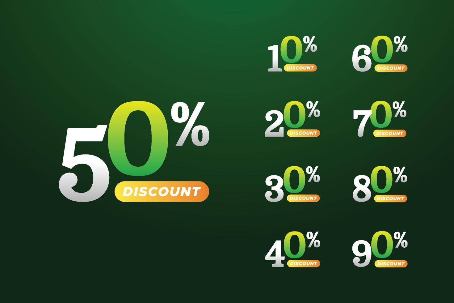 Special sale template design with different discount vector