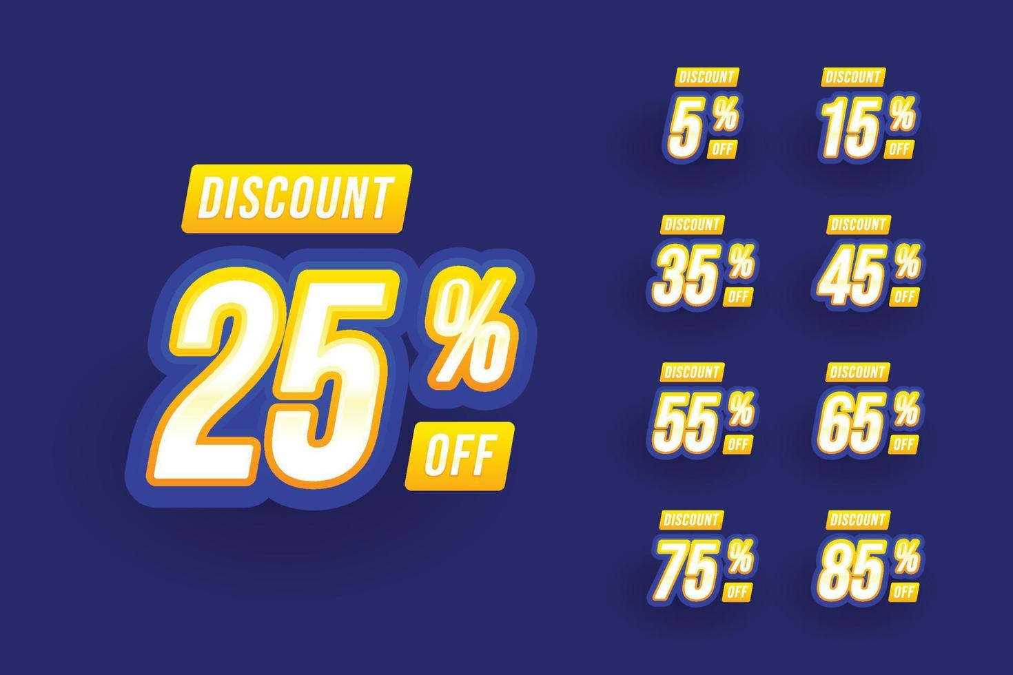 Special sale template design with different discount vector