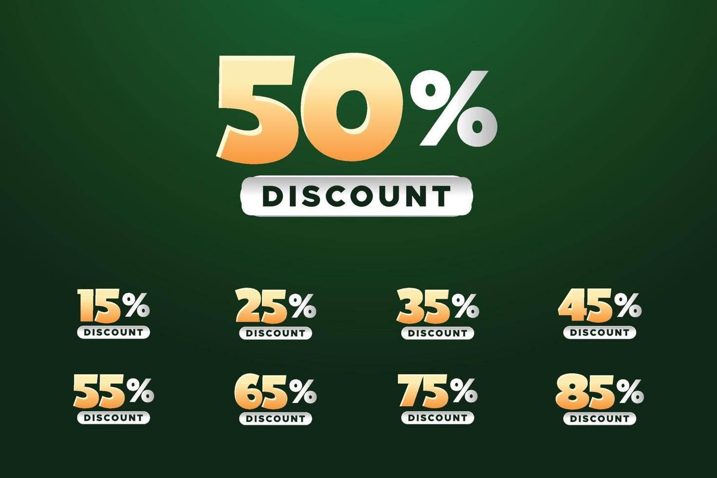 Special sale template design with different discount vector