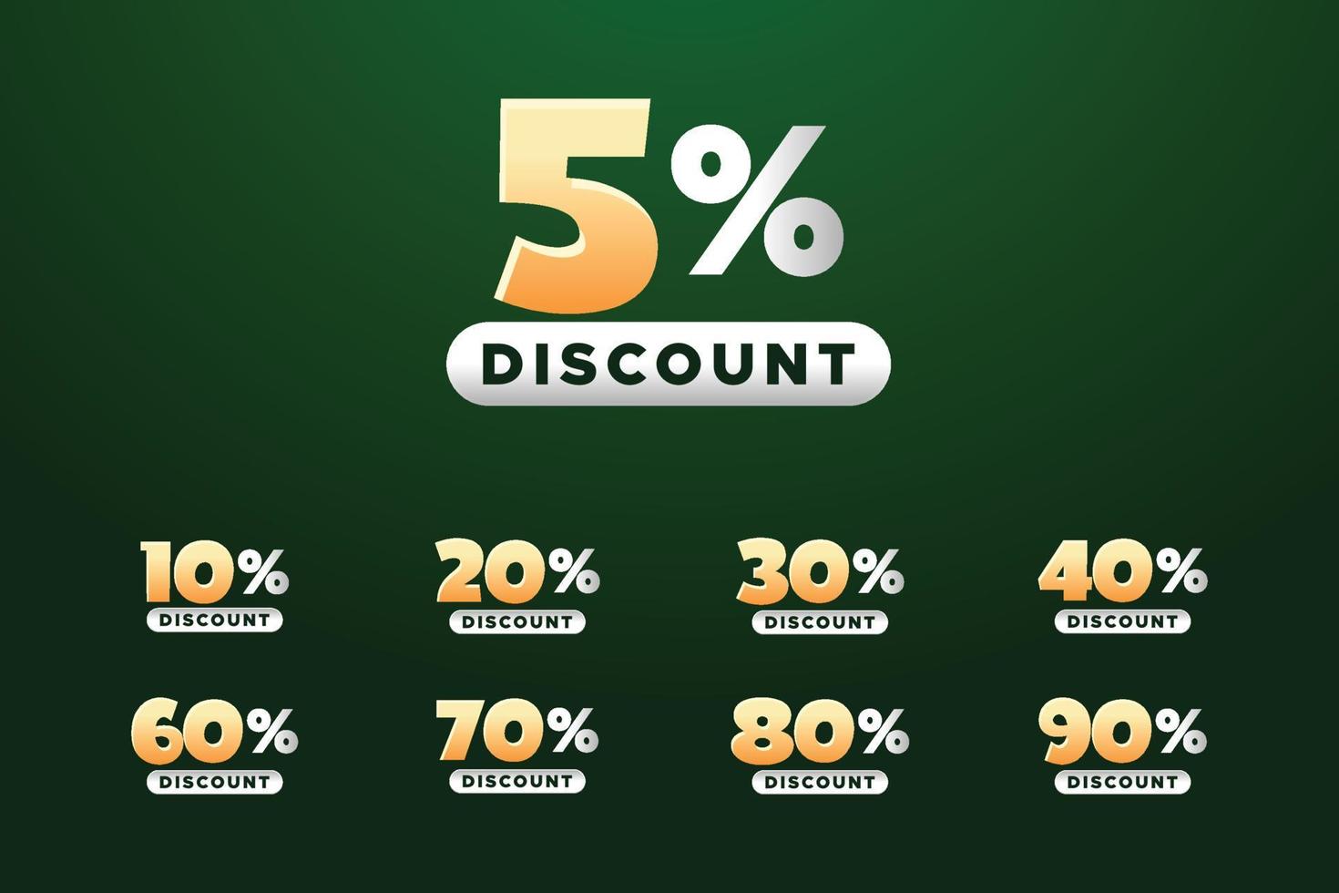 Special sale template design with different discount vector