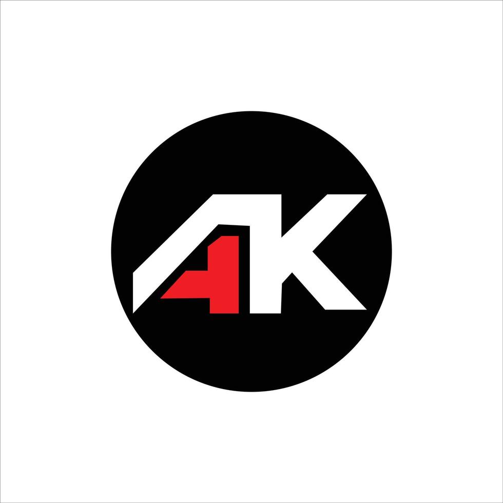 AK Logo and Company Logo vector