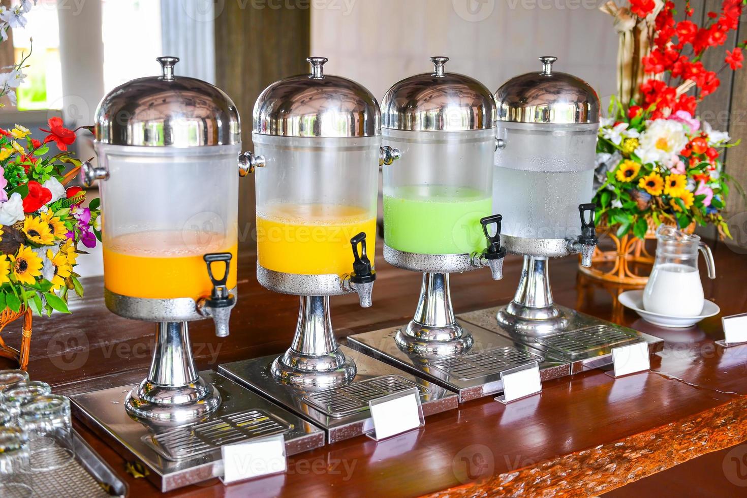 Drinking tank service in restaurant photo