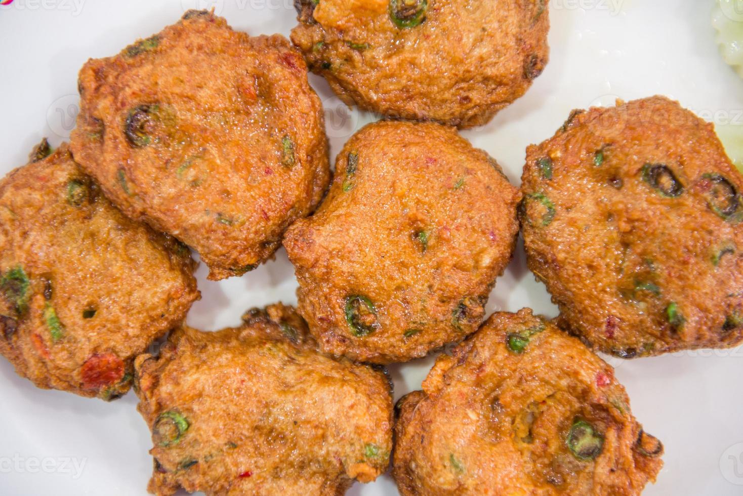 Fried fish-paste balls photo