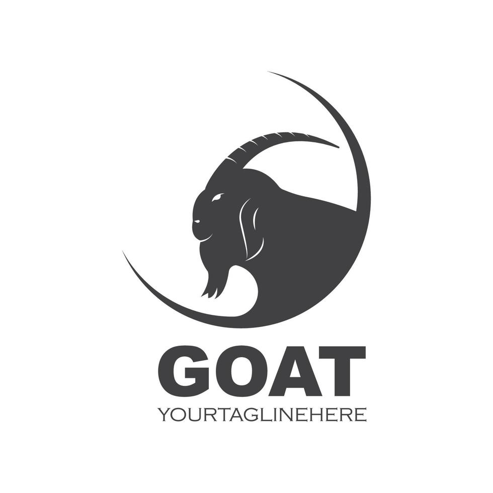 Goat Logo Template vector illustrtion