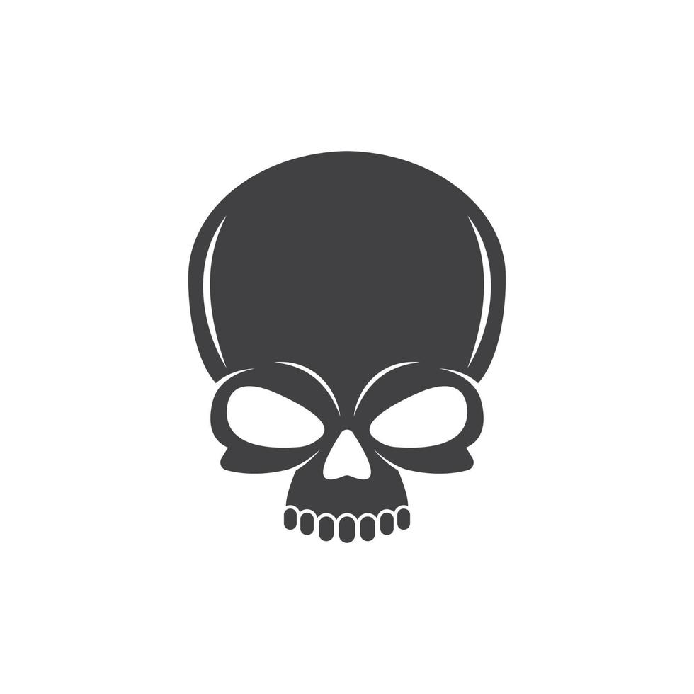 skull bone logo vector illustration