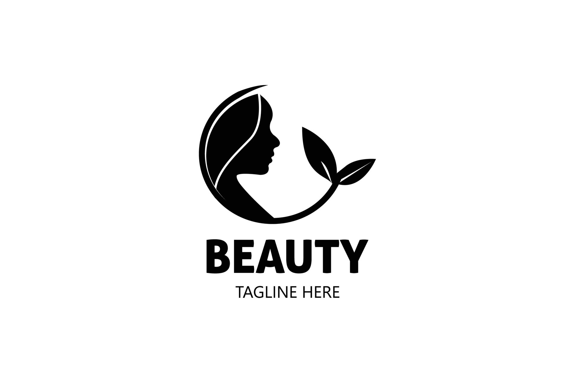 Beauty logo design for feminine. Cosmetic logo design. Skin care