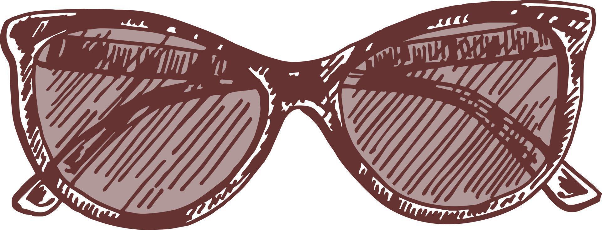 Sunglasses. Hand drawn Sketch vector