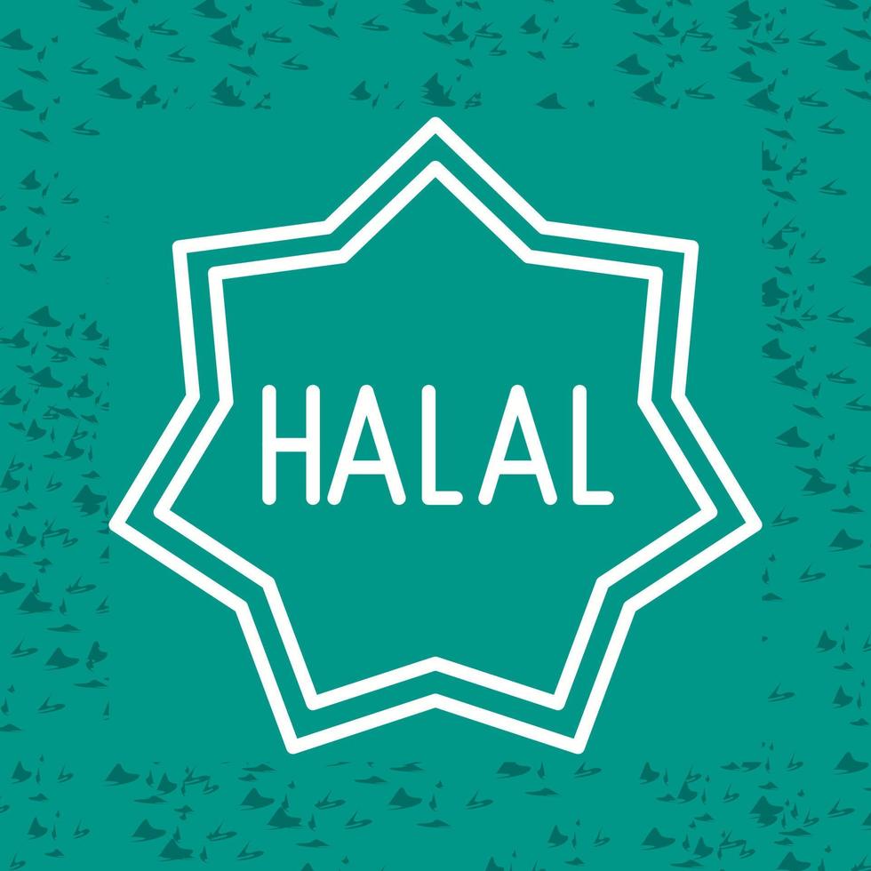 icono de vector halal