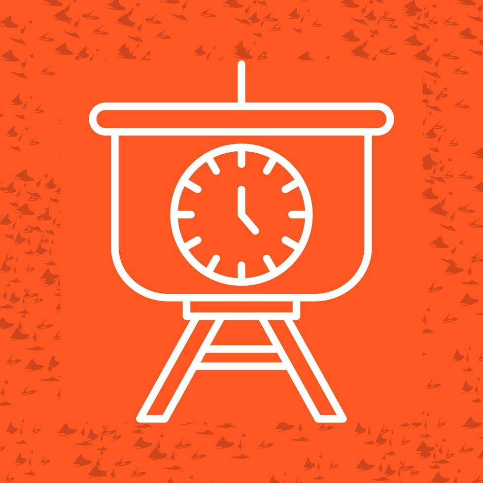 Time Manage Presentation Vector Icon