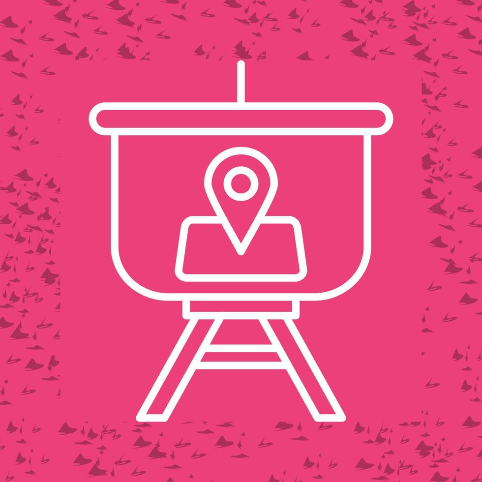 Location Presentation Vector Icon