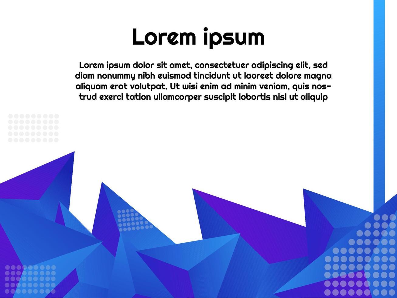 Low poly Shape Design Blue For banner Vector. vector