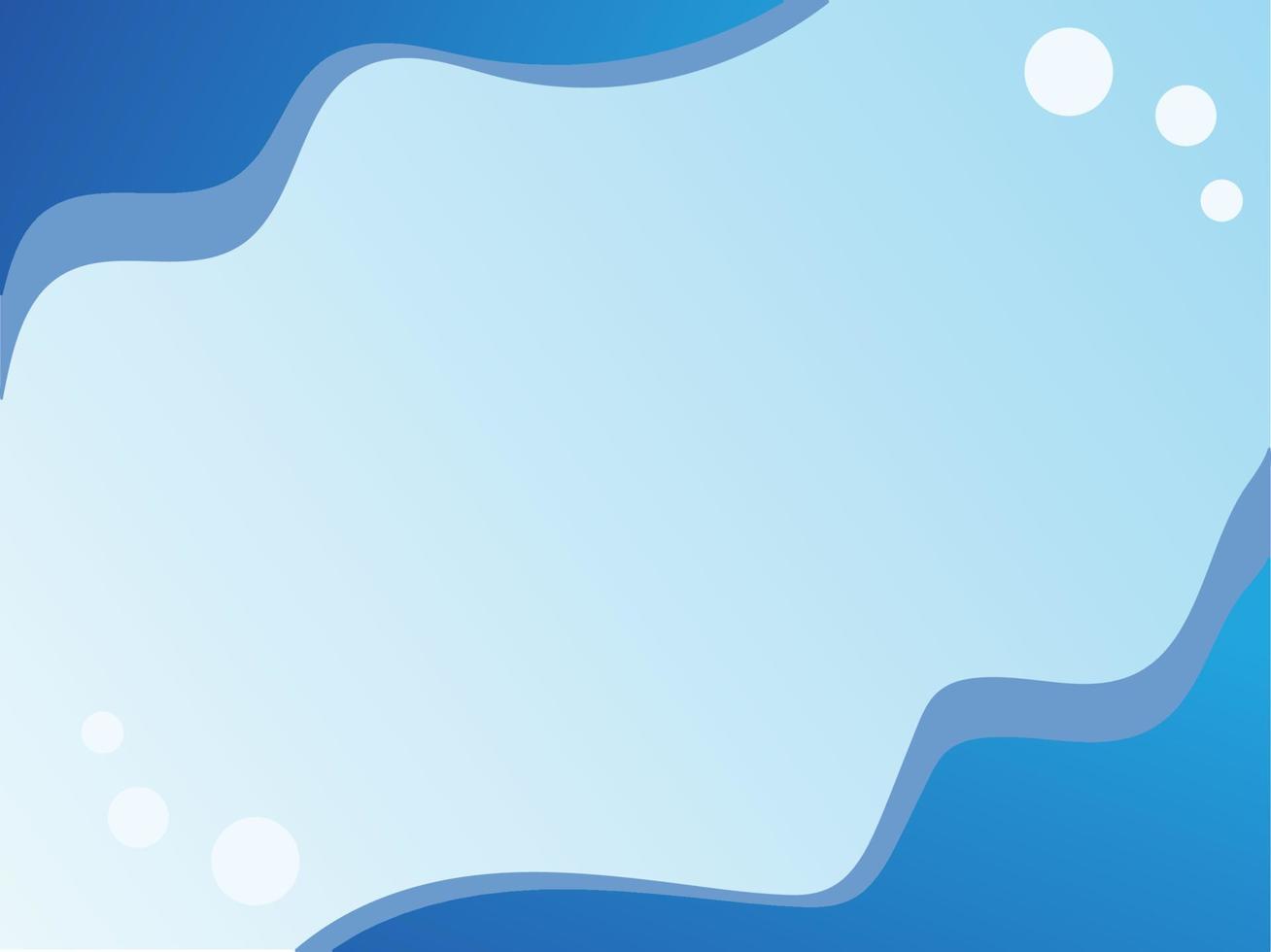 Blue sea Background clean vector card