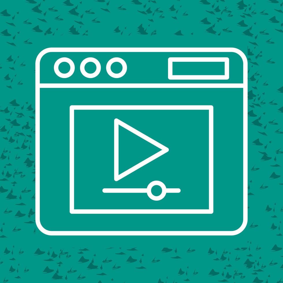 Video Player Vector Icon